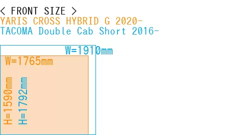 #YARIS CROSS HYBRID G 2020- + TACOMA Double Cab Short 2016-